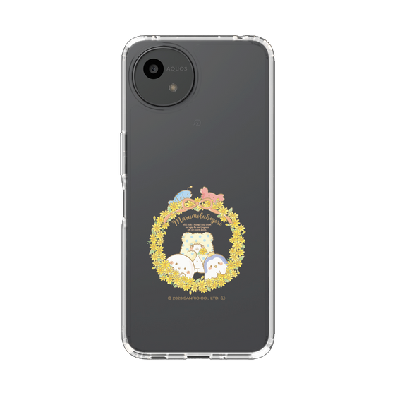 スリムプロテクションケース［ まるもふびより - フラワーリース ］