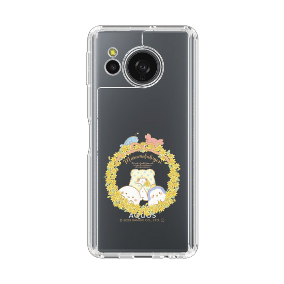 スリムプロテクションケース［ まるもふびより - フラワーリース ］