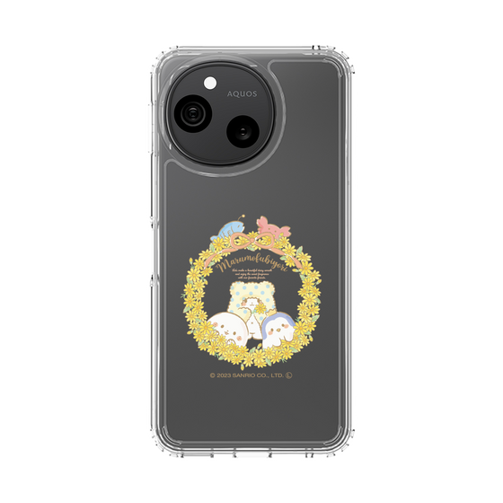 スリムプロテクションケース［ まるもふびより - フラワーリース ］