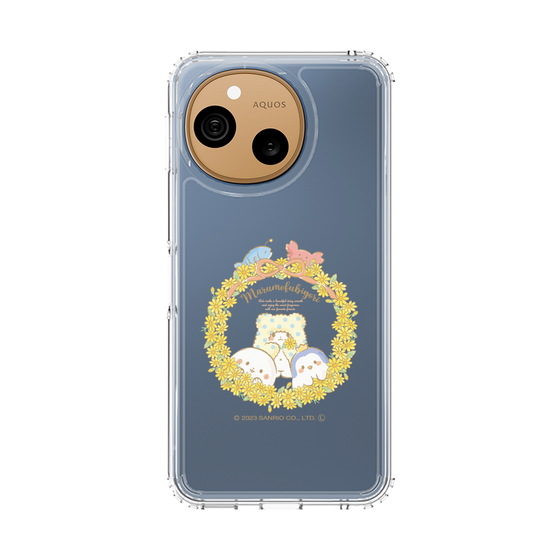 スリムプロテクションケース［ まるもふびより - フラワーリース ］