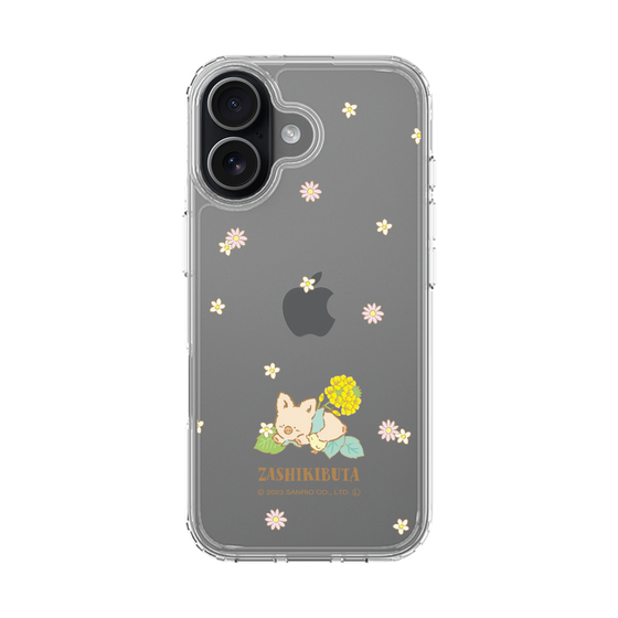 スリムプロテクションケース［ ザシキブタ - Flower ］