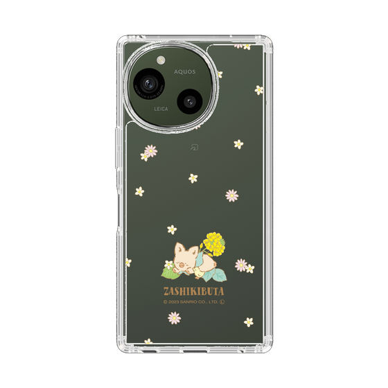 スリムプロテクションケース［ ザシキブタ - Flower ］