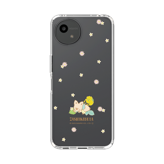スリムプロテクションケース［ ザシキブタ - Flower ］