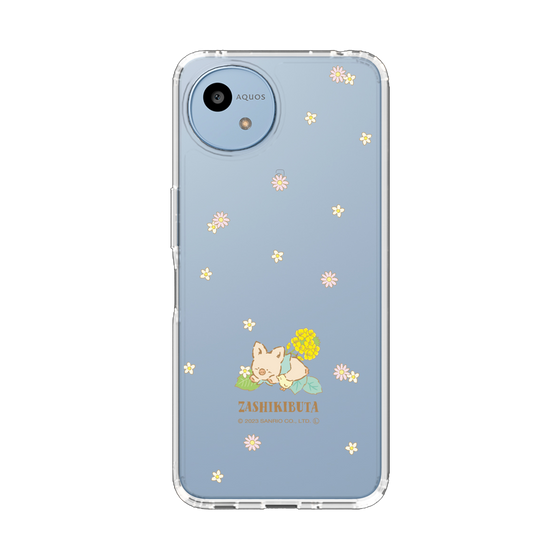 スリムプロテクションケース［ ザシキブタ - Flower ］