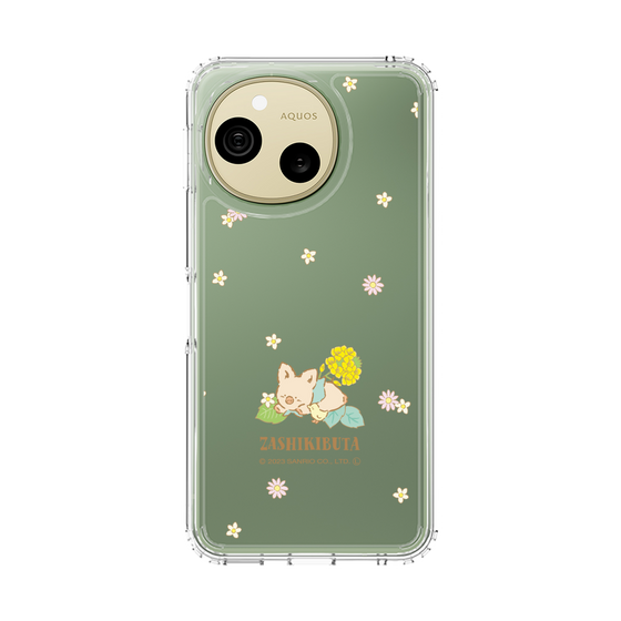 スリムプロテクションケース［ ザシキブタ - Flower ］