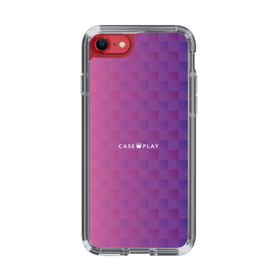 スリムプロテクションケース［ CASEPLAY Check - Purple ］