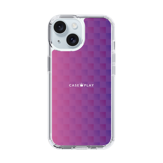 スリムプロテクションケース［ CASEPLAY Check - Purple ］