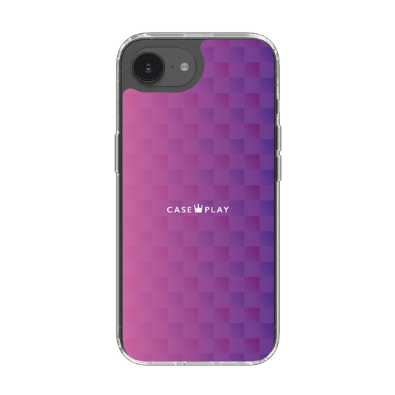 スリムプロテクションケース［ CASEPLAY Check - Purple ］