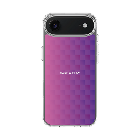 スリムプロテクションケース［ CASEPLAY Check - Purple ］