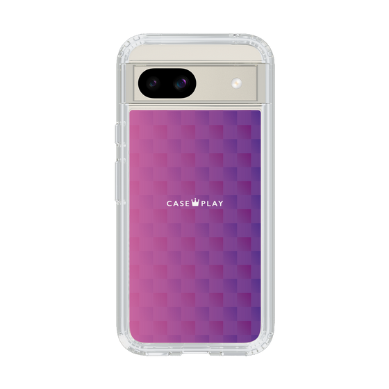 スリムプロテクションケース［ CASEPLAY Check - Purple ］