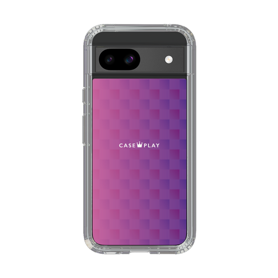 スリムプロテクションケース［ CASEPLAY Check - Purple ］