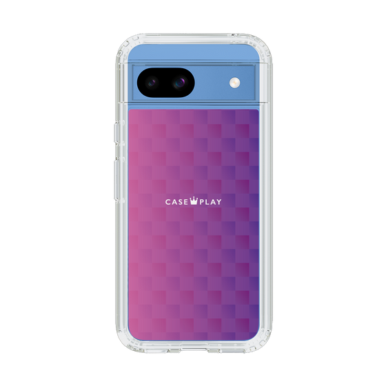 スリムプロテクションケース［ CASEPLAY Check - Purple ］