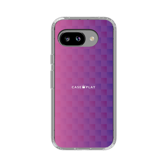 スリムプロテクションケース［ CASEPLAY Check - Purple ］