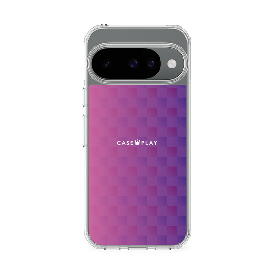 スリムプロテクションケース［ CASEPLAY Check - Purple ］