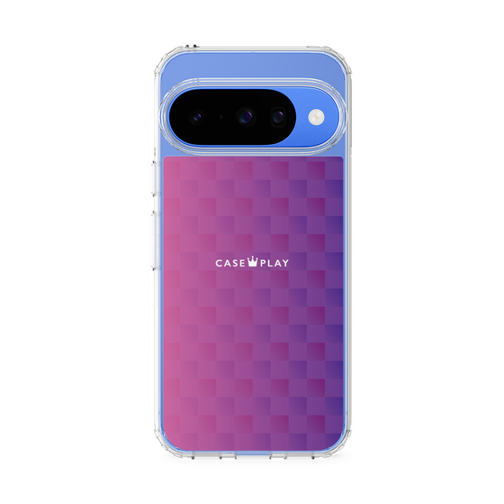 スリムプロテクションケース［ CASEPLAY Check - Purple ］