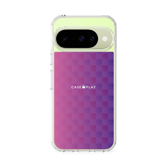 スリムプロテクションケース［ CASEPLAY Check - Purple ］