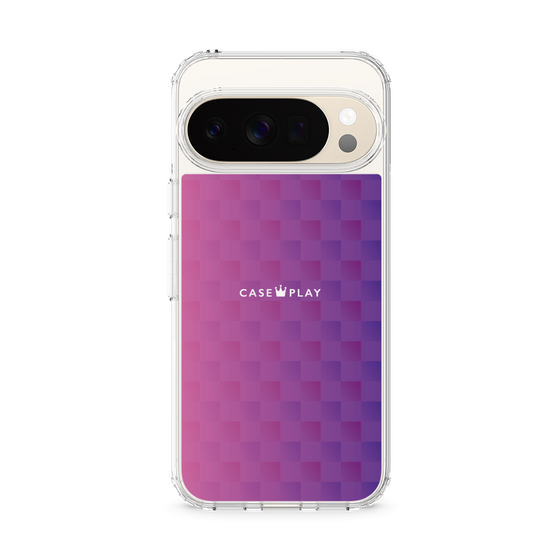 スリムプロテクションケース［ CASEPLAY Check - Purple ］