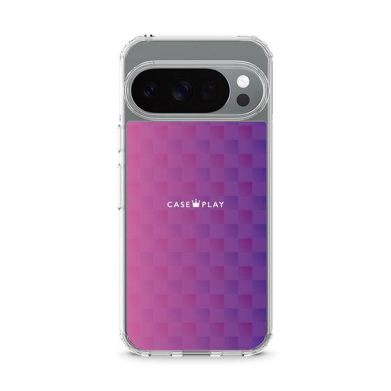 スリムプロテクションケース［ CASEPLAY Check - Purple ］