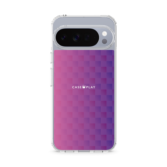 スリムプロテクションケース［ CASEPLAY Check - Purple ］