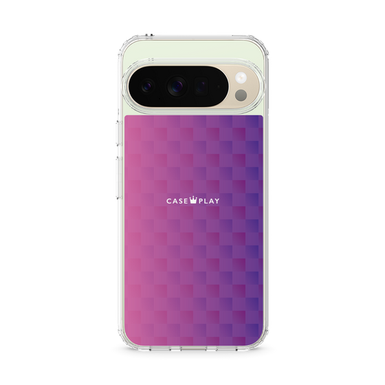 スリムプロテクションケース［ CASEPLAY Check - Purple ］