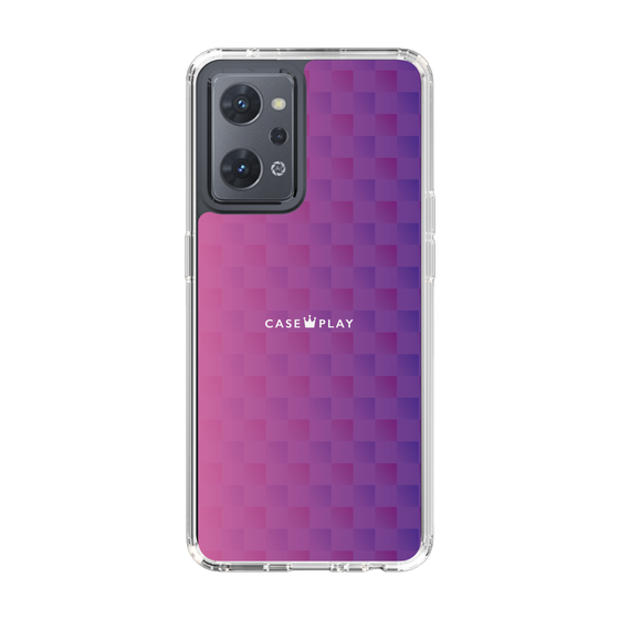 スリムプロテクションケース［ CASEPLAY Check - Purple ］