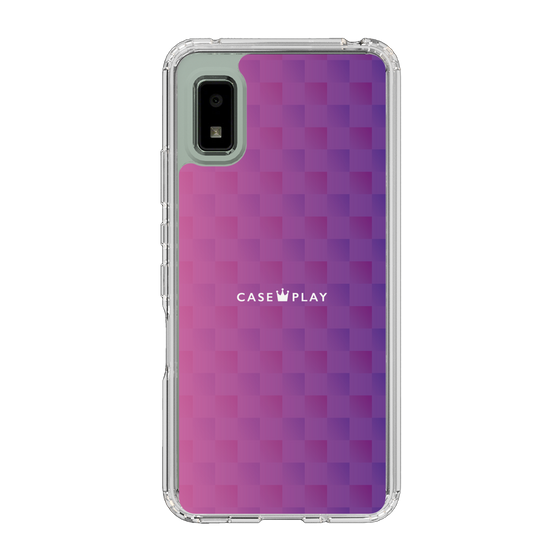 スリムプロテクションケース［ CASEPLAY Check - Purple ］