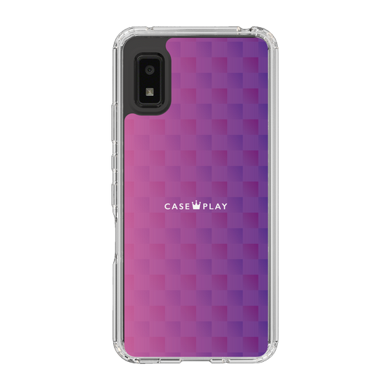 スリムプロテクションケース［ CASEPLAY Check - Purple ］