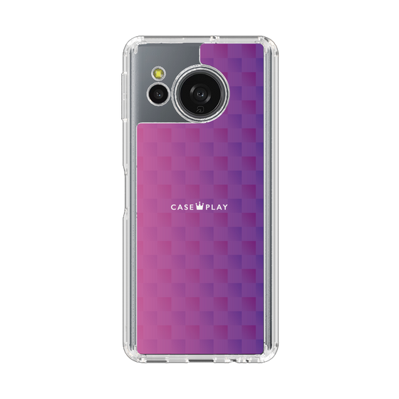 スリムプロテクションケース［ CASEPLAY Check - Purple ］