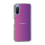 スリムプロテクションケース［ CASEPLAY Check - Purple ］