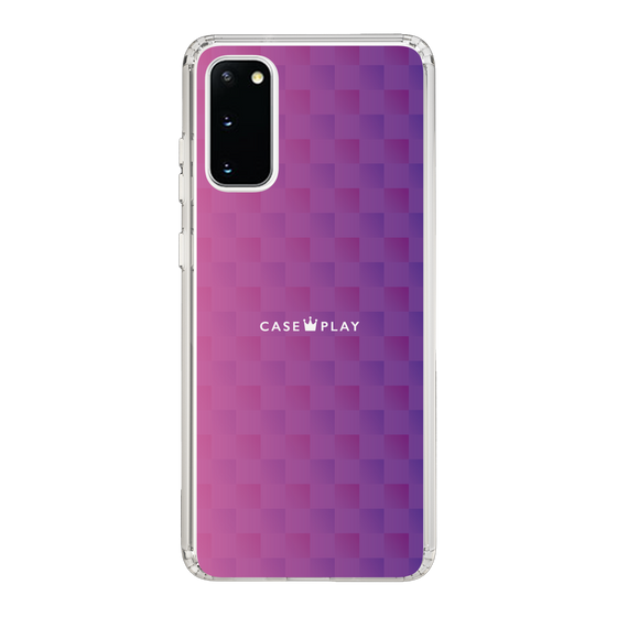 スリムプロテクションケース［ CASEPLAY Check - Purple ］