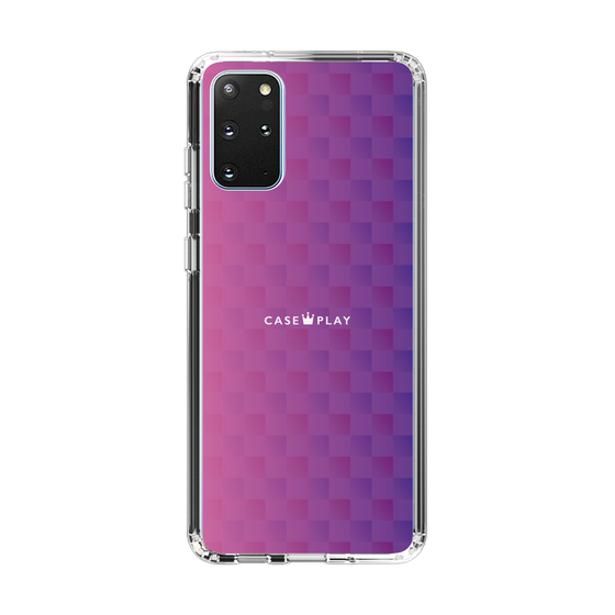 スリムプロテクションケース［ CASEPLAY Check - Purple ］