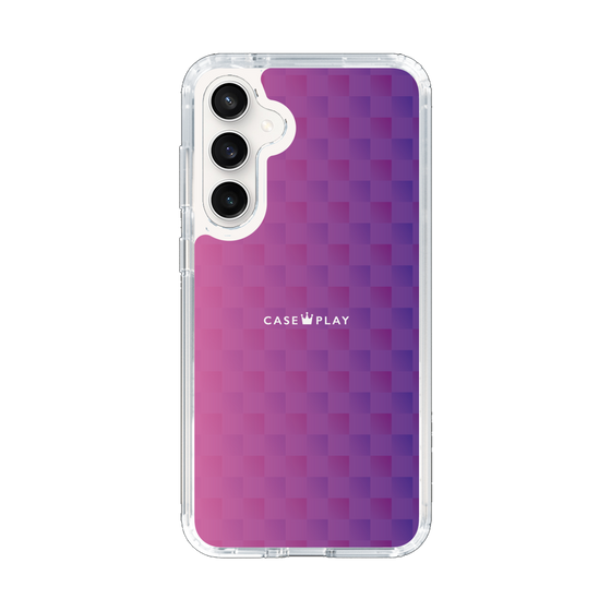 スリムプロテクションケース［ CASEPLAY Check - Purple ］