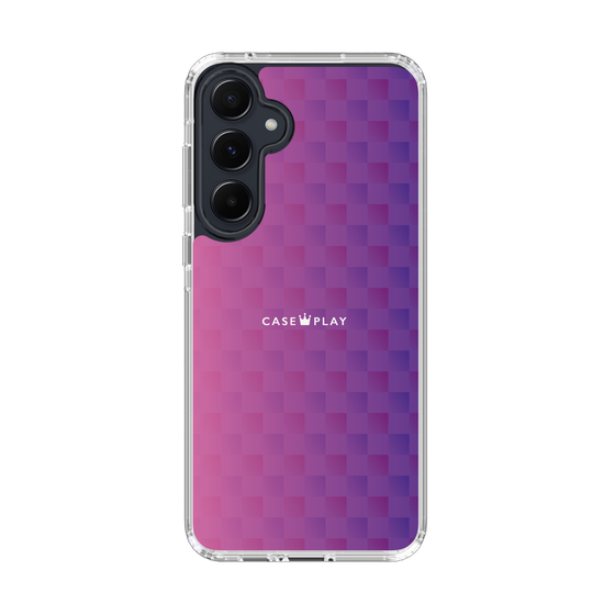 スリムプロテクションケース［ CASEPLAY Check - Purple ］