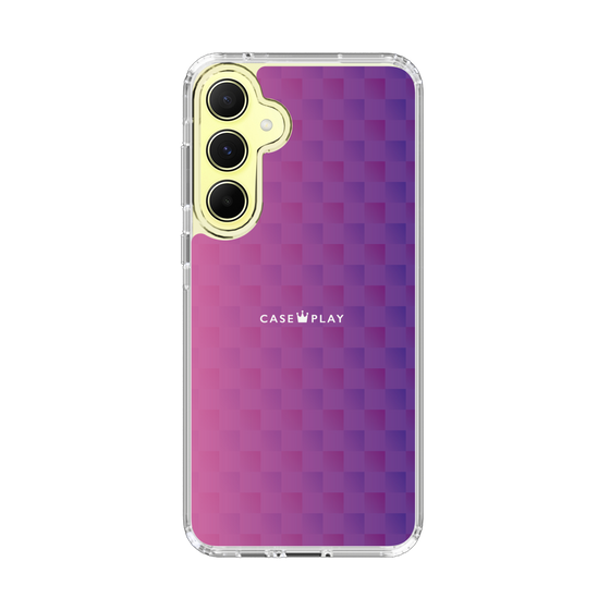 スリムプロテクションケース［ CASEPLAY Check - Purple ］