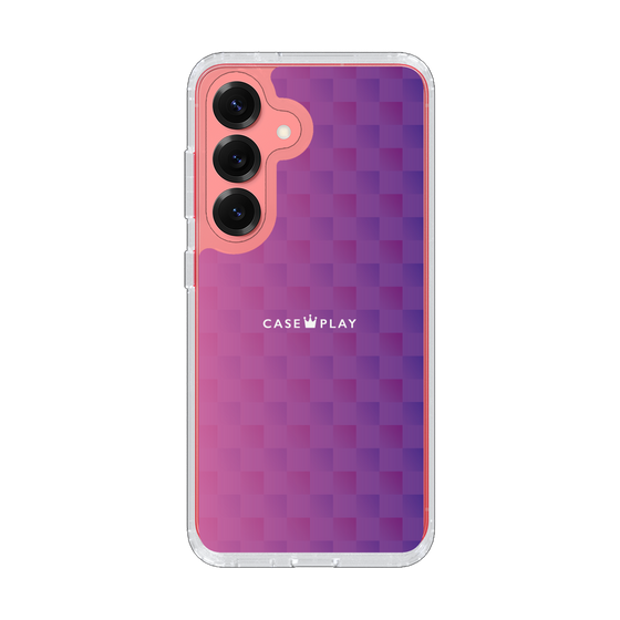 スリムプロテクションケース［ CASEPLAY Check - Purple ］