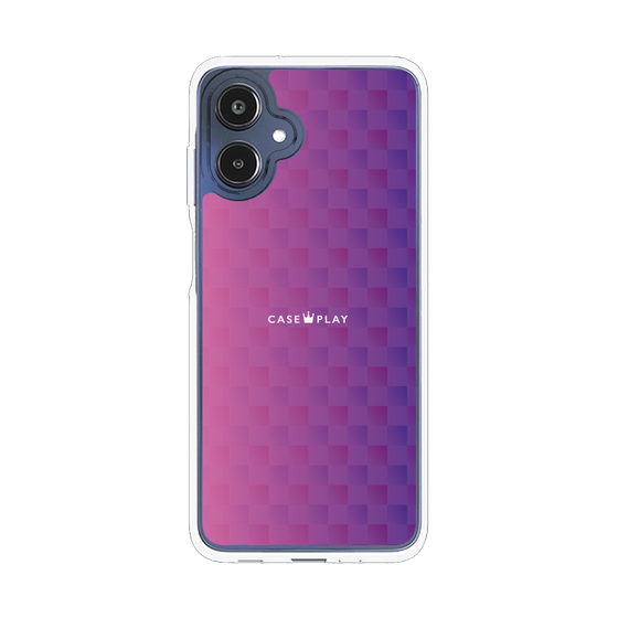 スリムプロテクションケース［ CASEPLAY Check - Purple ］