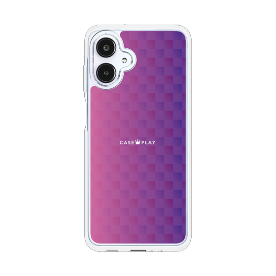 スリムプロテクションケース［ CASEPLAY Check - Purple ］