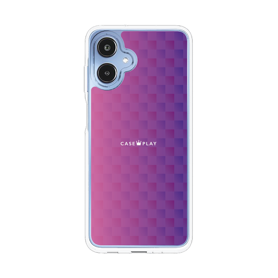 スリムプロテクションケース［ CASEPLAY Check - Purple ］