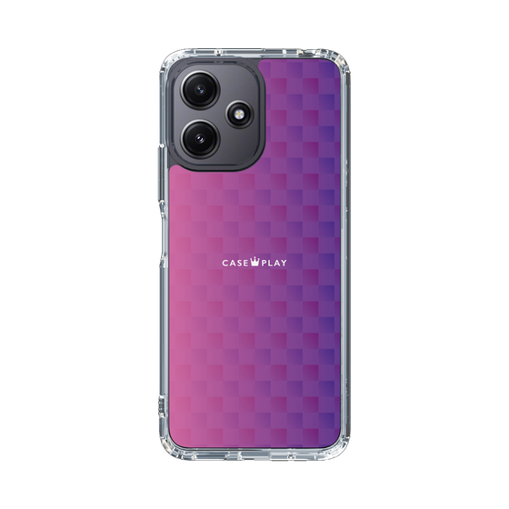 スリムプロテクションケース［ CASEPLAY Check - Purple ］