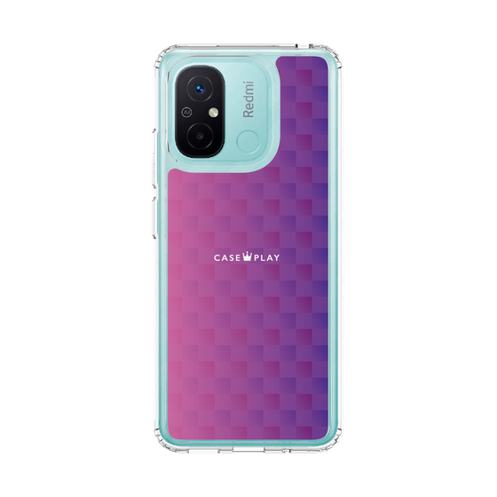 スリムプロテクションケース［ CASEPLAY Check - Purple ］