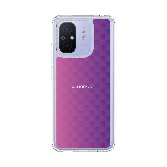 スリムプロテクションケース［ CASEPLAY Check - Purple ］