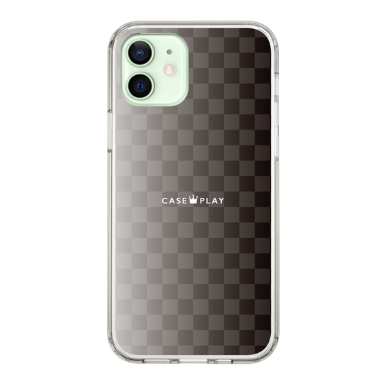 スリムプロテクションケース［ CASEPLAY Check - Black ］