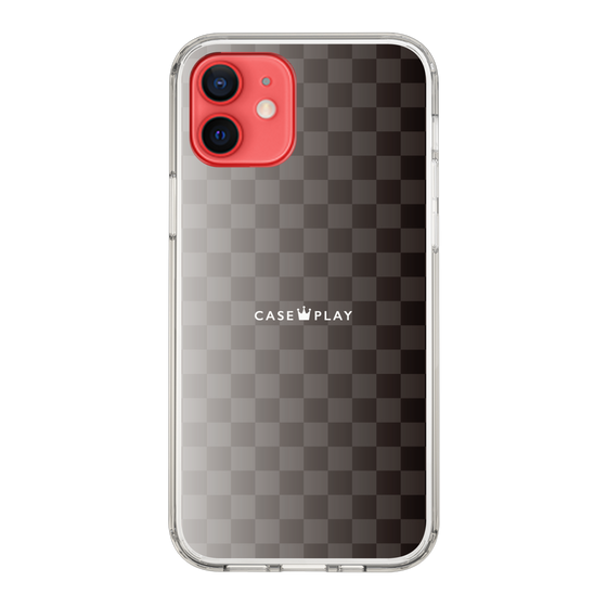 スリムプロテクションケース［ CASEPLAY Check - Black ］