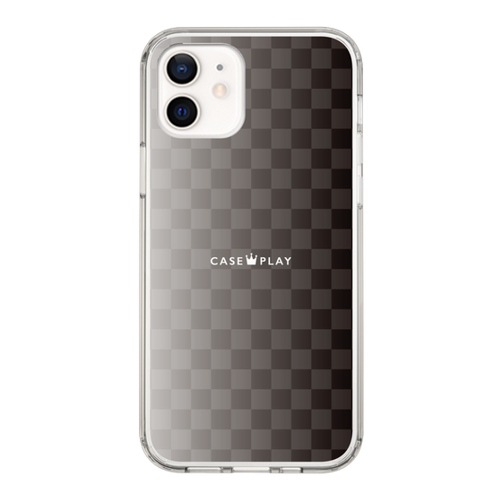 スリムプロテクションケース［ CASEPLAY Check - Black ］