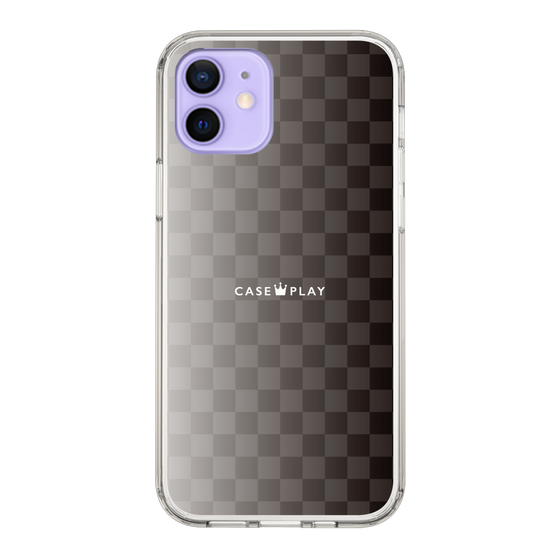 スリムプロテクションケース［ CASEPLAY Check - Black ］