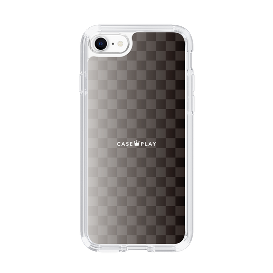 スリムプロテクションケース［ CASEPLAY Check - Black ］