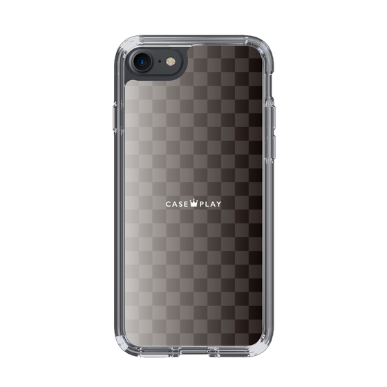 スリムプロテクションケース［ CASEPLAY Check - Black ］