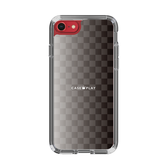 スリムプロテクションケース［ CASEPLAY Check - Black ］