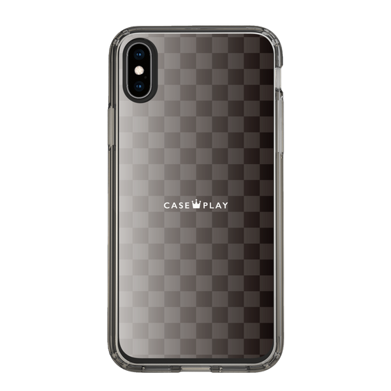 スリムプロテクションケース［ CASEPLAY Check - Black ］