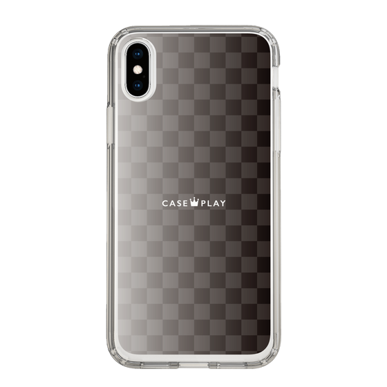 スリムプロテクションケース［ CASEPLAY Check - Black ］